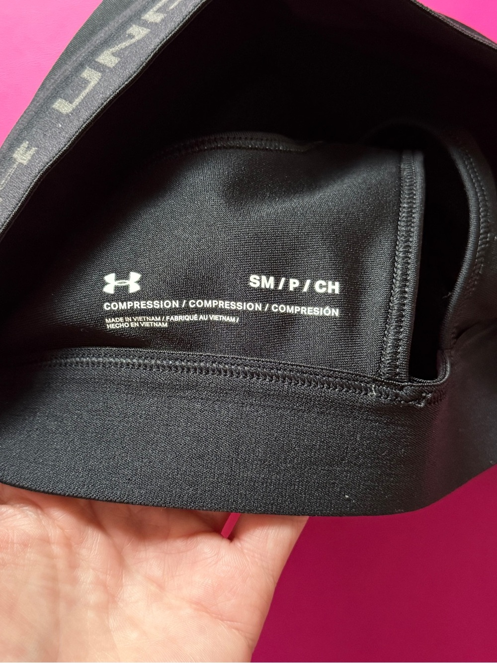UNDER ARMOUR Crossback Bra Under Armour Sports Bra Black Size Small Compression - Picture 4 of 5
